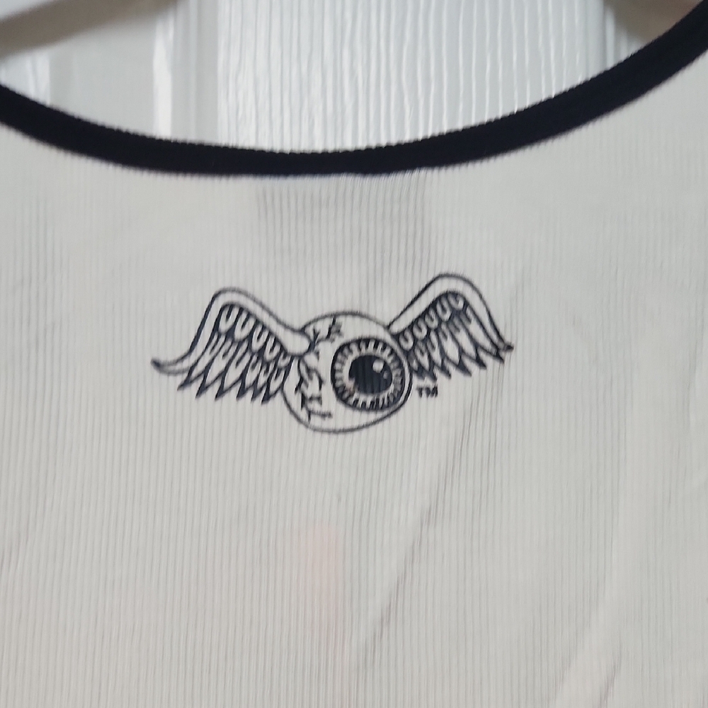Von Dutch White Tank with Black Trim - Picture 7 of 9